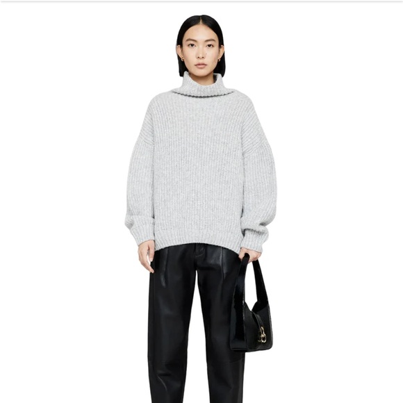 Mint Condition Anine Bing Sydney Sweater, Grey, Large $420 - Picture 1 of 8